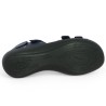 nu-pieds bleu grande taille westland femme réglable velcro, vue dessous