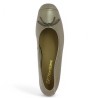 ballerine chic 42, 43, 44, 45 cuir bronze Shoesissime, vue dessus