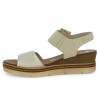 sandale grande pointure réglable cuir beige et doré Shoesissime, vue intérieure