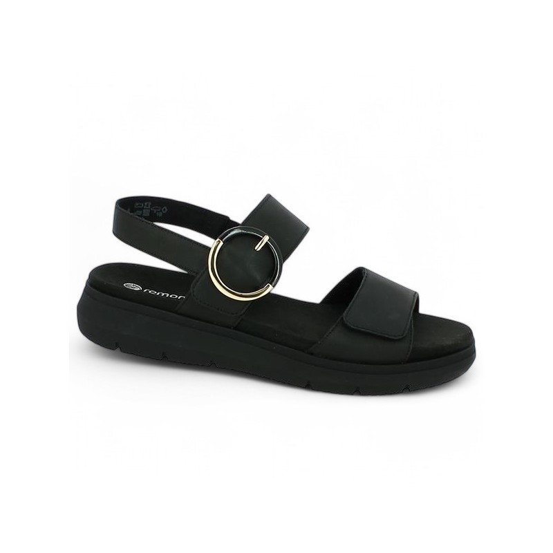 Kadie - Barefoot all black D2K50-00 Remonte - Sandals black 42, 43, 44, 45 women - Shoesissime