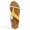 sandale plate jaune alya 42 43 44 45 adige Shoesissime, vue dessus