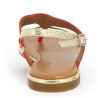 sandale plate habillée orange femme grande taille Shoesissime, vue arrière