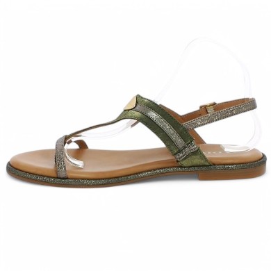Alya - Khaki Green Dress Sandal - Women's large size sandals Adige - Shoesissime