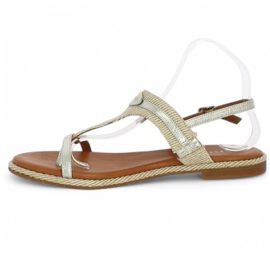 sandale plate habillée femme grande pointure alya lin shoesissime, vue intérieure