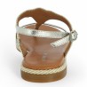 Alya - Beige Linen Adige Barefoot Sandals - Shoesissime