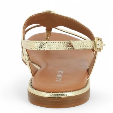 sandalette dorée femme 42, 43, 44, vue arrière