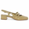 babies vernis beige grande taille escarpin Shoesissime, vue coté