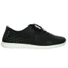 baskets noire à trou Remonte grande taille femme Shoesissime, vue coté