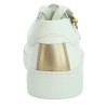 baskets blanche et dorée femme 42, 42.5, 43, 44 Shoesissime, vue arrière
