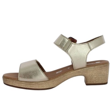 nu-pieds sabot doré Remonte 42, 43, 44, 45 Shoesissime, vue intérieure