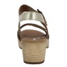 Nessy - D0N52-90 Nu-pieds doré Remonte - Sandale sabot grande taille - Shoesissime
