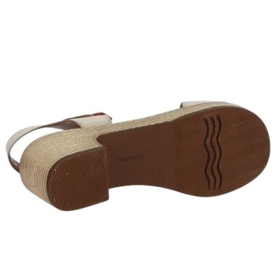 Nessy - D0N52-90 Nu-pieds doré Remonte - Sandale sabot grande taille - Shoesissime