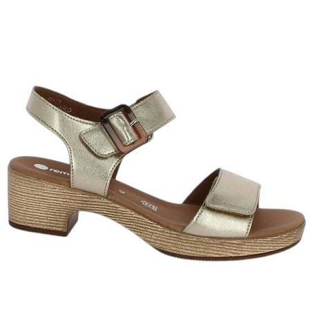 Nessy - D0N52-90 Nu-pieds doré Remonte - Sandale sabot grande taille - Shoesissime Nessy - D0N52-90 Nu-pieds doré Remonte - Sandale sabot grande taille - Shoesissime