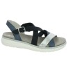 D2K53-14 sandale bleu grande taille Remonte Shoesissime, vue profil