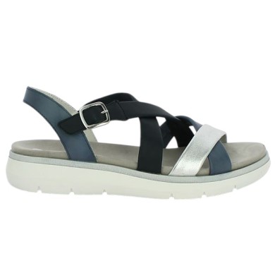 D2K53-14 sandale bleu 42, 43, 44, 45 Remonte Shoesissime, vue coté