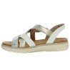 sandales brides blanche argent doré grande pointure femme Shoesissime, vue intérieure