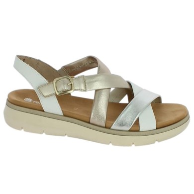 D2K53-91 nu-pieds confort 42, 43, 44, 45 femme Remonte Shoesissime, vue profil