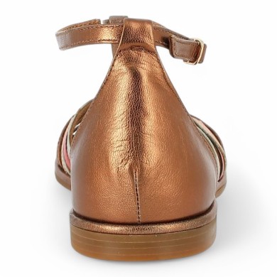 Aman - Sandale plate chic et élégante grande taille - Nu-pieds Adige - Shoesissime