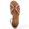 nu-pieds mode bronze femme grande taille Adige Shoesissime, vue dessus