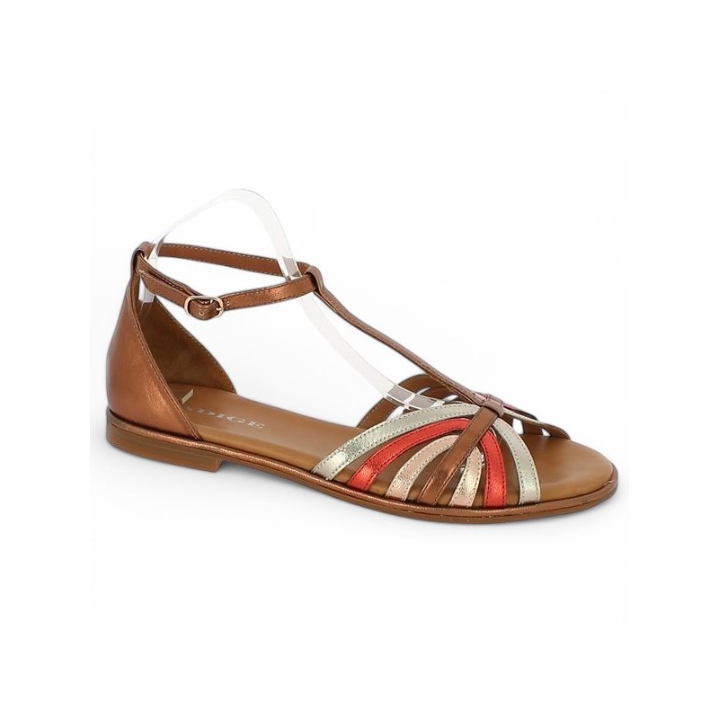 sandale tendance femme grande taille aman Adige Shoesissime, vue profil