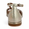 Aman - Nude-piedes doré fin 42, 43, 44 - Sandals Adige grande taille - Shoesissime