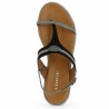 adige alya noir sandale femme grande taille Shoesissime, vue dessus