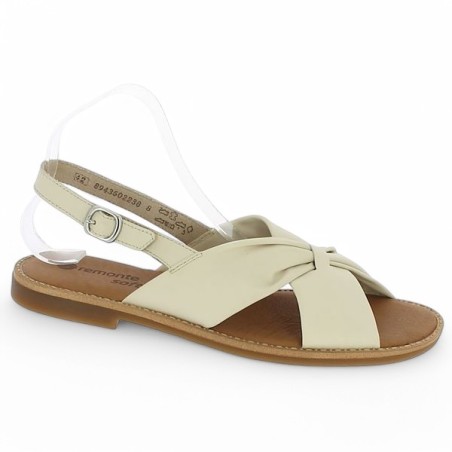 Isa - D3674-60 Sandale flat off-white - Chaussures Remonte grande taille femme - Shoesissime Isa - D3674-60 Sandale flat off-white - Chaussures Remonte grande taille femme - Shoesissime