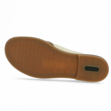 Isa - D3674-60 Sandale plate blanc cassé - Chaussures Remonte grande taille femme - Shoesissime