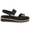 D0Q59-00 sandale grande taille confort Remonte cuir noir femme Shoesissime, vue coté