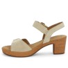 Cali - Barefoot Gabor velvet beige - Gabor shoes big size - Shoesissime