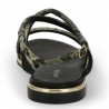 Ashanti - nu-pieds tendance serpent python femme - Sandales Adige grande taille - Shoesissime
