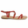 nu-pieds femme orange brique 42, 43, 44 Adige Shoesissime, vue coté