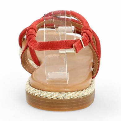 Ashanti - Sandale mode brique Adige - Sandalette 42, 43, 44 femme - Shoesissime