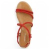sandale ashanti brique grande taille adige Shoesissime, vue dessus