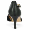 Séverine - Black leather slingback - Salomé women 42, 43, 44, 45 - Shoesissime