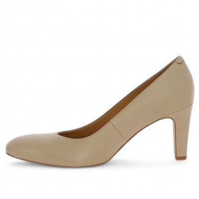 talon beige femme grandes chaussures Shoesissime, vue intérieure