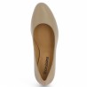 escarpin beige grande pointure femme Shoesissime, vue dessus
