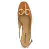 escarpin babies vernis cognac grande pointure femme Shoesissime, vue dessus