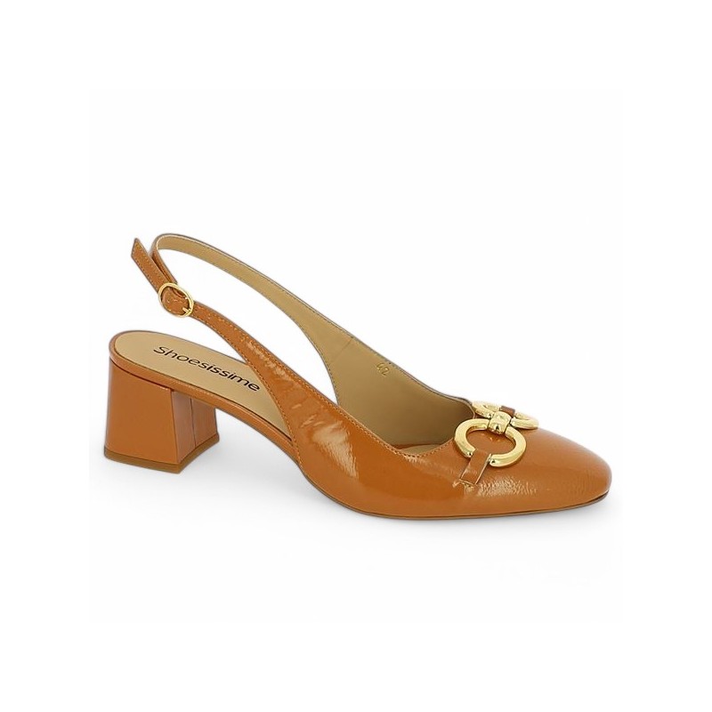 babies vernis camel 42, 43, 44, 45 Shoesissime, vue profil