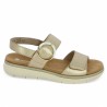 D2K50-90 sandale doré à boucle Remonte confort femme grande taille Shoesissime, vue coté