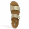 D2K50-90 sandale doré réglable Remonte grande taille Shoesissime, vue dessus