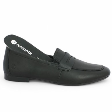 Vila - D0K02-01 Black flat leather shoe Remonte - Women's loafer 42, 43, 44, 45 - Shoesissime