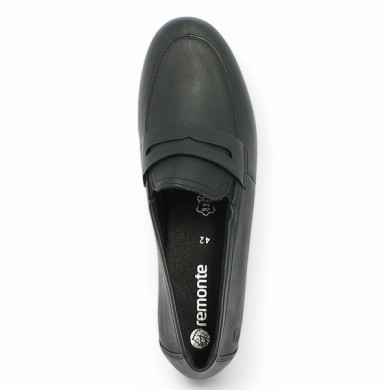 Vila - D0K02-01 Black flat leather shoe Remonte - Women's loafer 42, 43, 44, 45 - Shoesissime