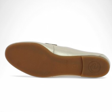 Vila - D0K02-90 Moccasin femme doré - Remonte shoes big size - Shoesissime
