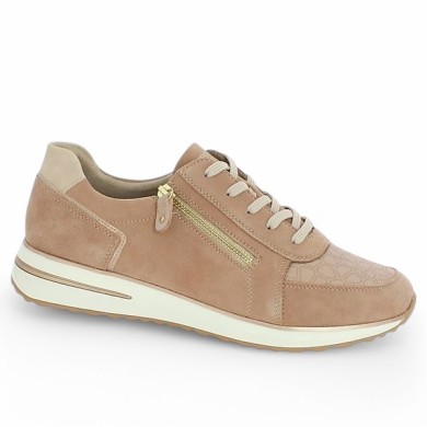 D1G10-31 baskets Remonte rose poudré 42 ,43, 44, 45 Shoesissime, vue profil