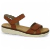 Sandales cuir camel Remonte D2049-22 grande taille Shoesissime, vue profil