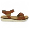 sandales confort femme scratch grande taille cuir camel Remonte D2049-22 Shoesissime, vue détails