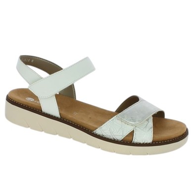 Dalie - Barefoot white RemonteD2049-84 - Sandals Remonte grande size - Shoesissime