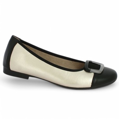 D0K12-90 ballerine bicolore Remonte grande taille, vue profil