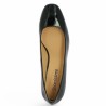 escarpin grande pointure vernis noir bout carré Shoesissime, vue dessus